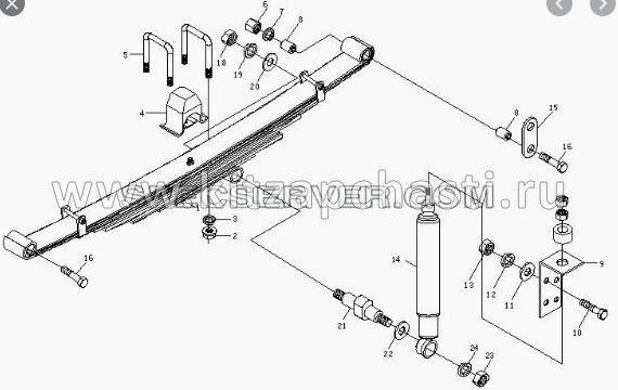 Кронштейн переднего амортизатора Baw Fenix 1044 Евро 3 BP10442960015